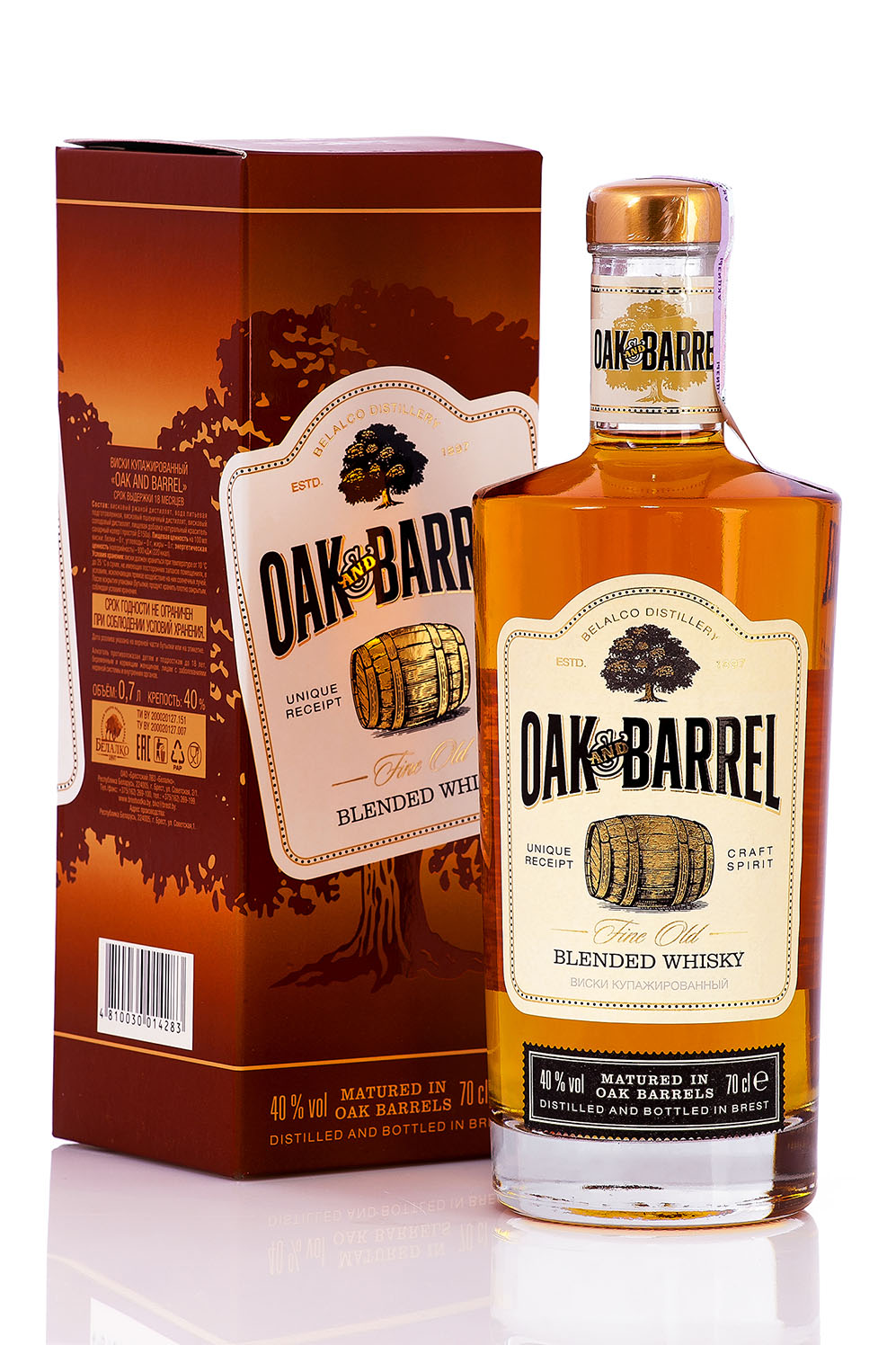 Встречайте: бочковой виски премиум класса «Oak and Barrel» 