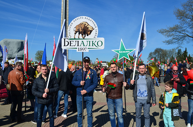 Участие Белалко в митинге, посвященном Дню Победы 